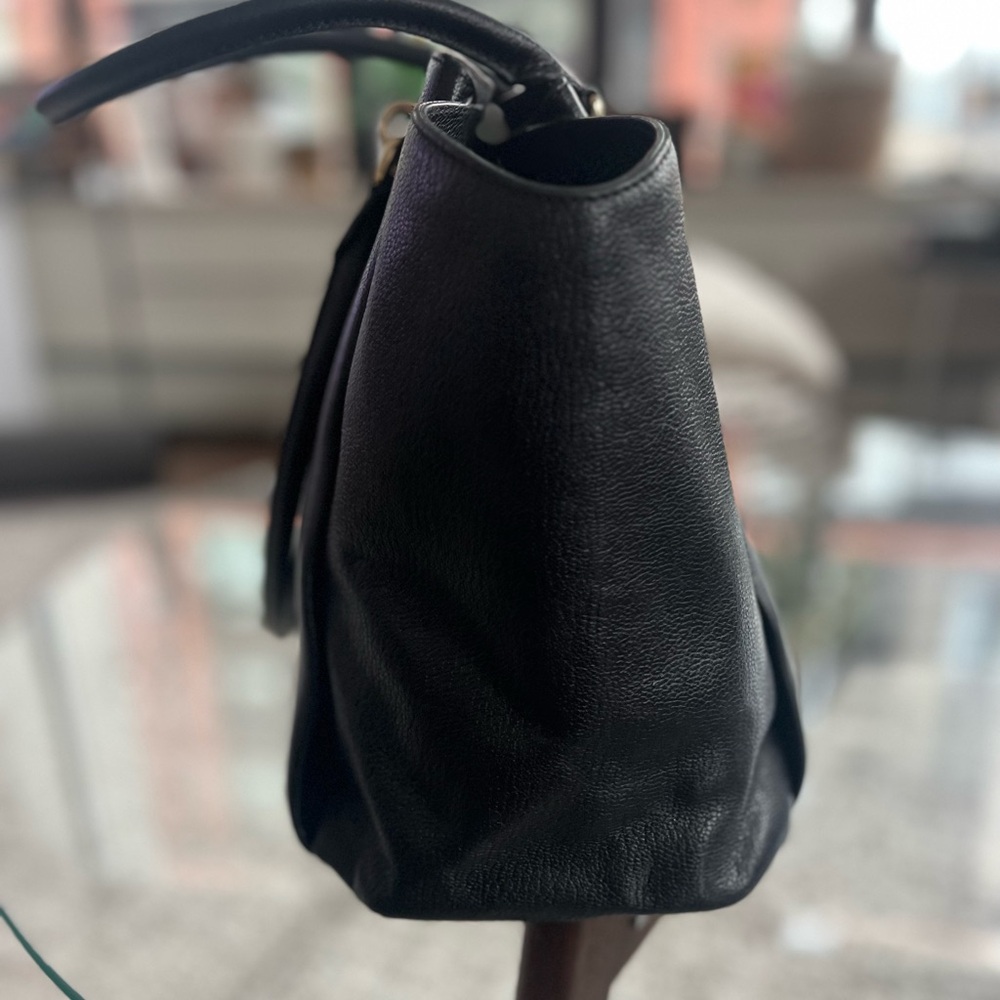 Kate Spade Black Pebble Leather Ashlee Anna Court Large Shoulder Bag Tote Bag - Picture 10 of 14